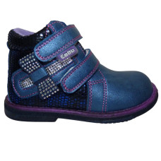 Ортопедические демисезонные ботинки для девочки 22 размер, стелька - кожа, супинатор, 102-503-02