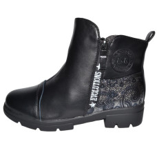 Демісезонні черевики для дівчинки 36 розмір, з двома блискавками, 101-563-01