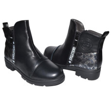 Демісезонні черевики для дівчинки 36 розмір, з двома блискавками, 101-563-01