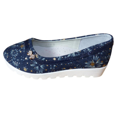 Джинсовые туфли для девочки 33 размер, супинатор, кожаная стелька, 105-1060-02