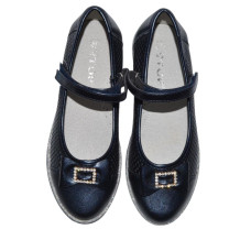 Нарядні полегшені туфлі для дівчинки 35 розмір, шкільні, шкіряна устілка, супінатор, 105-182-527