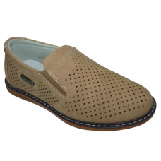 Літні мокасини, туфлі для хлопчика 27 розмір, шкільні, супінатор, шкіряна устілка, 105-348