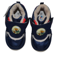 Детские ботинки, высокие кроссовки, хайтопы 18 размер, кожаная стелька, супинатор, 107-51-521