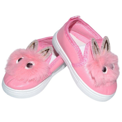 Сліпони, мокасини з вушками для дівчинки 26,27 розмір, (маломірять), 108-21-204+