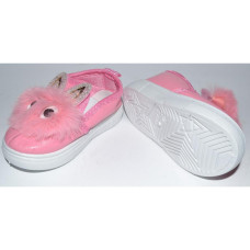 Сліпони, мокасини з вушками для дівчинки 26,27 розмір, (маломірять), 108-21-204+