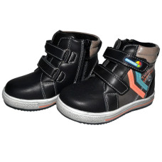 Демисезонные ботинки для мальчика 22,24 размер, кожаная стелька, супинатор, 101-181-406
