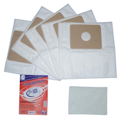 Мешки пылесборники UNI C-III универсальные, микроволокно, Слон, 5 шт, 801-U-3