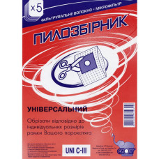 Мешки пылесборники UNI C-III универсальные, микроволокно, Слон, 5 шт, 801-U-3