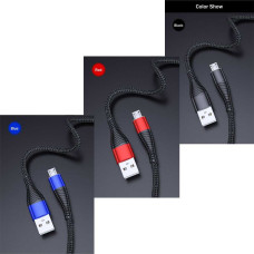 Якісний Micro USB кабель 1.80 м 3A шнур для швидкої зарядки і синхронізації даних Microusb  колір, провід, 910-180