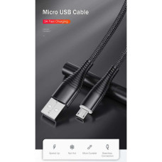 Якісний Micro USB кабель 1.80 м 3A шнур для швидкої зарядки і синхронізації даних Microusb  колір, провід, 910-180