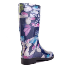 Жіночі гумові чоботи Метелики На Синьому 36,37/38,38/39,39/40,40/41,41/42 размер, 1-51223