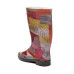Жіночі гумові чоботи Абстракція червона / 36,37/38,38/39,39/40,40/41,41/42 розмір, 1-51227