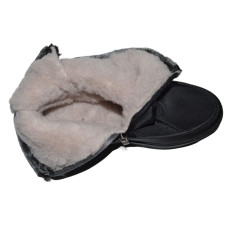 Жіночі зимові черевики, дутики на блискавці 39 розмір, напівчобітки на танкетці, Україна, 102-227-6101