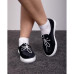 Жіночі мокасини , Чорні на білій підошві/велюр 36,39,40,41,42 розмір, 1-63058