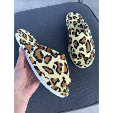 Тапочки домашні жіночі кімнатні Леопардові 37,40,41 размер, 1-63362