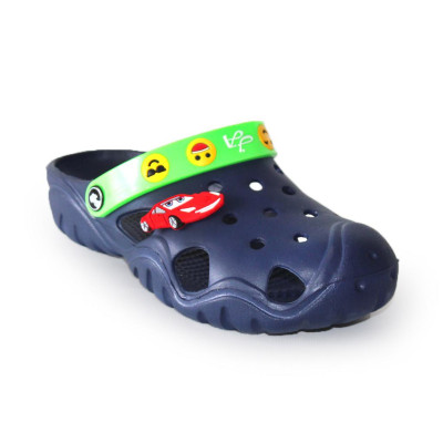 Крокси, сабо подростковые с ПВХ лямкой Темно-синие 28 розмір, 1-63970