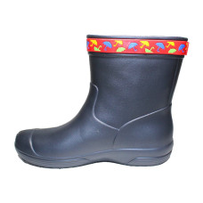 Сапоги женские Jose Amorales Темно-синие с Красной ПВХ-лентой с зонтиками 36,37,38,39,40,41 размер, 1-64256