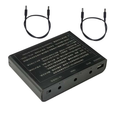 Mini UPS 18000 mAh, 5В/9В/12В, міні ДБЖ, міні УПС, безперебійник для роутерів, 150-64261