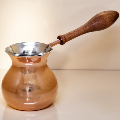 Медная турка Шарик 450 мл. ZH джезва Классическая, 170-65246