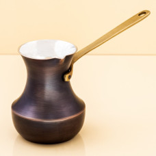 Медная турка Мечта 500 мл. ZH джезва Патина Ручка латунь, 170-65267