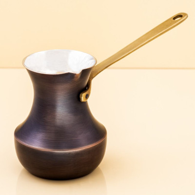 Медная турка Мечта 500 мл. ZH джезва Патина Ручка латунь, 170-65267