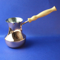 Медная турка Мечта 500 мл. ZH джезва Классическая ручка дерево, 170-65268