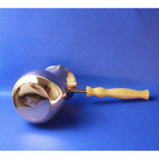 Медная турка Мечта 500 мл. ZH джезва Классическая ручка дерево, 170-65268