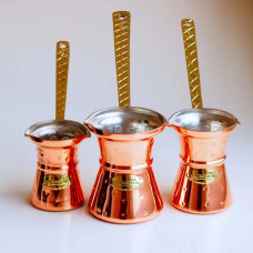 Турка Greek Coffee World 170 мл. Грецька Джезва Johny Mediterranean Art 3, 170-65283