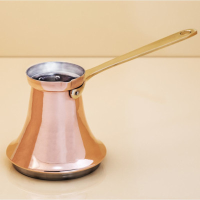 Медная турка Роксолана 290 мл. Джезва ZH для индукционной плиты, 170-65286