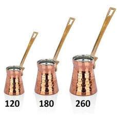 Джезва медная Toper 120 мл. Турка c серебрянным покритием, 170-65290