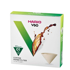 Фильтры Hario V60 01 40 шт. BOX Натуральные, 171-65392