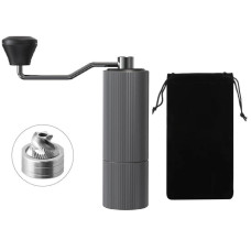 Ручна кавомолка JOQINEER Сталеві жорна з чохлом Gray, 172-65768 Ручна кавомолка JOQINEER Сталеві жорна з чохлом Gray, 172-65768