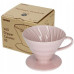 Керамічний Пуровер Hario V60 02 Pink Рожевий, 176-65865