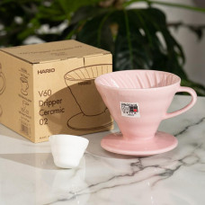 Керамічний Пуровер Hario V60 02 Pink Рожевий, 176-65865
