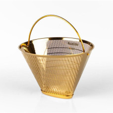Кавовий фільтр 1x4 seleXions Gold цільнометалічний (Для Melitta, Moccamaster, Clever), 171-66137