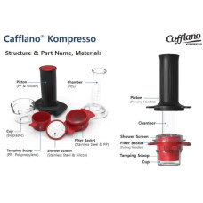 Кавоварка Cafflano Kompresso ручна, 176-66183