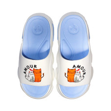 Шлепанцы ЭВА женские Jose Amorales Бело-голубые Amour 36,37,38,39,40,41 размер, 1-66424