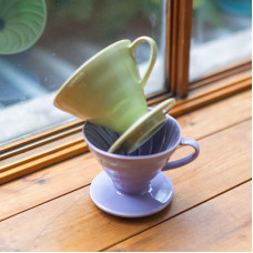 Керамічний пуровер Hario V60 02 Фіолетовий, 176-66428