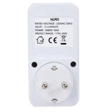 Реле напруги, захист від перепадів напруги, 16A, 175-260В, 3680Вт, із затримкою 5 хвилин, 150-66432