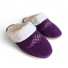 Тапочки домашні жіночі войлочні кімнатні фіолетові 36,37,38,39,40,41,42 размер, 1-66433
