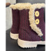 Бурки валянки жіночі , бордо Тедді 37,38,39,40,41,42 розмір, 1-66435