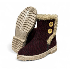 Бурки валянки жіночі , бордо Тедді 37,38,39,40,41,42 розмір, 1-66435