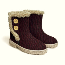 Бурки валянки жіночі , бордо Тедді 37,38,39,40,41,42 розмір, 1-66435