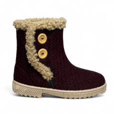 Бурки валянки жіночі , бордо Тедді 37,38,39,40,41,42 розмір, 1-66435