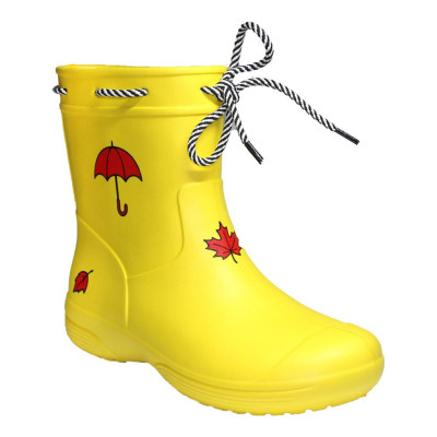 Сапоги женские Jose Amorales Жёлтые с принтом 36,37,38,39,40,41 розмір, 1-66463