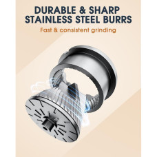 Ручная кофемолка CLITON KM56B с металлическими жерновами и внешней настройкой, 172-66493