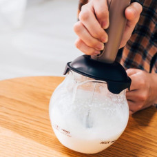 Набор Hario QTO электрический вспениватель молока и стеклянный кувшин 400 мл, 174-66550