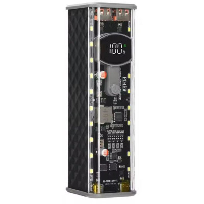 Корпус повербанка 18650х8, супершвидка зарядка 45 Вт, дисплей, ліхтар, 150-66551