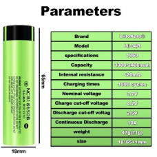 Акумулятор Liitokala NCR1 18650 MH12210 новий, 3400 мАh, 152-66626
