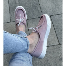 Женские мокасины , розовый велюр 36,37,38,39,40,41,42 размер, 1-66644